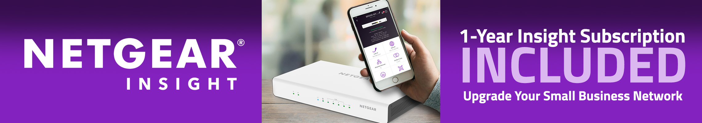 NETGEAR One-Year Insight Subscription Included